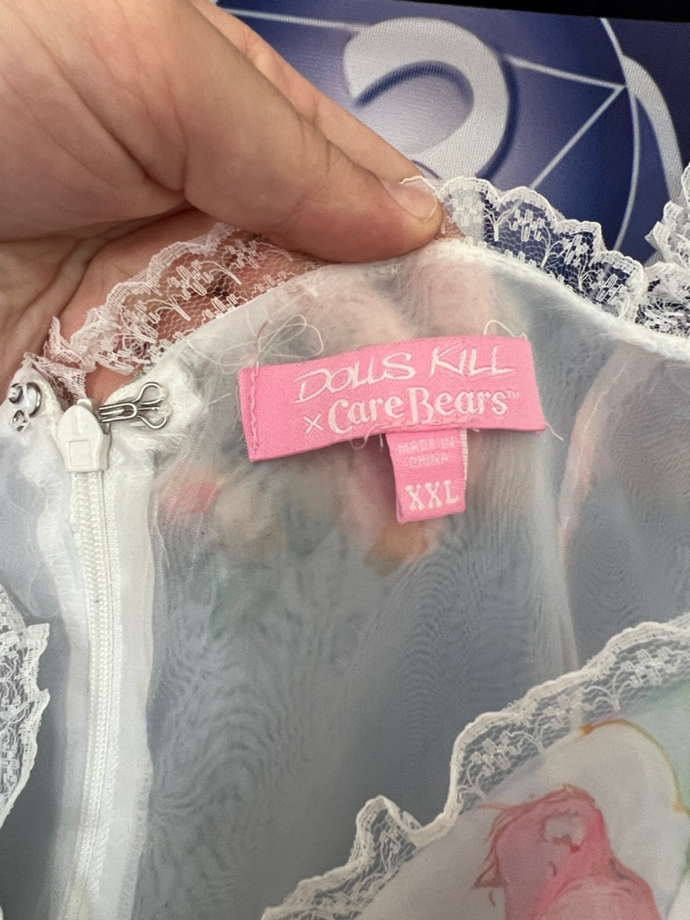 SO RARE!!! CareBears x Dolls Kill Floor Length Ballgown Selkie Style Dress - Picture 2 of 9